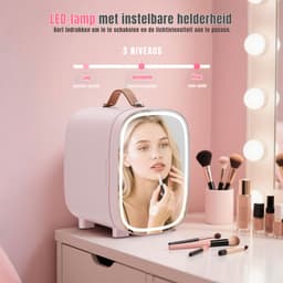 DnA® Mini vriezer - Diepvries - 4L - Mini Koelkasten - Roze - 16cm x 14cm x 21cm — thumbnail 5