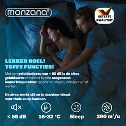 Monzana Mobiele Airco 7000BTU - 4in1 Kit Rolluik 20-25m² met App - Wit — thumbnail 8