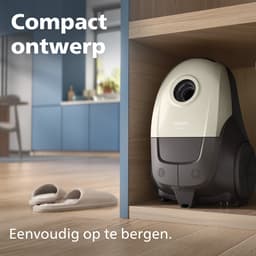 Philips 1000-Serie Stofzuiger met Zak - 750 W - Compact & Lichtgewicht - HEPA-filtersysteem - 9 meter bereik - Inclusief S-Bag - (XD1101/10) — thumbnail 7