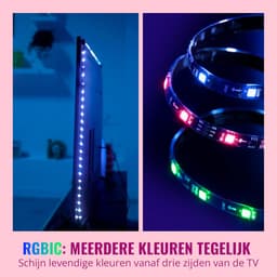 HDMI Sync Box - TV Verlichting - Entertainment Starter - Synchroniseert met Beeld - 55-65 Inch TV - Zwart — thumbnail 7