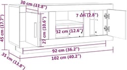 Tv-meubel met Opbergruimte - Trendy Design voor Televisie en Media — thumbnail 5