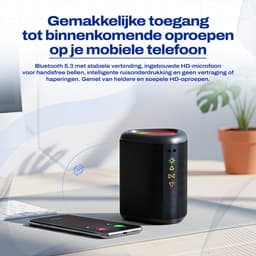 Artix Essentials - S1 - Bluetooth Speaker - Draadloze Speaker - IPX6 Waterdicht - 12 Uur Accu - RGB Verlichting — thumbnail 9