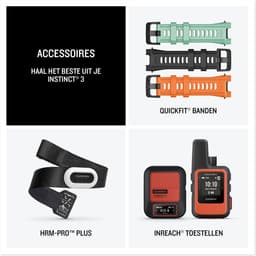 Garmin Instinct® 3 - Smartwatch - AMOLED - 50 mm - Bolt Blue - Limited edition — thumbnail 12