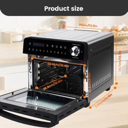 Studio Lyma Mini oven - Airfryer XXL - 14 liter - 1800 Watt - 11 programma's - Inclusief draaispit - — thumbnail 2