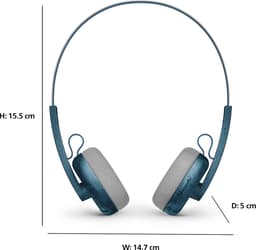 PHILIPS TAH2000TL/00 Draadloze on-ear koptelefoon - multipoint aansluiting - Retro Look - Light Weight - Teal Blauw — thumbnail 13