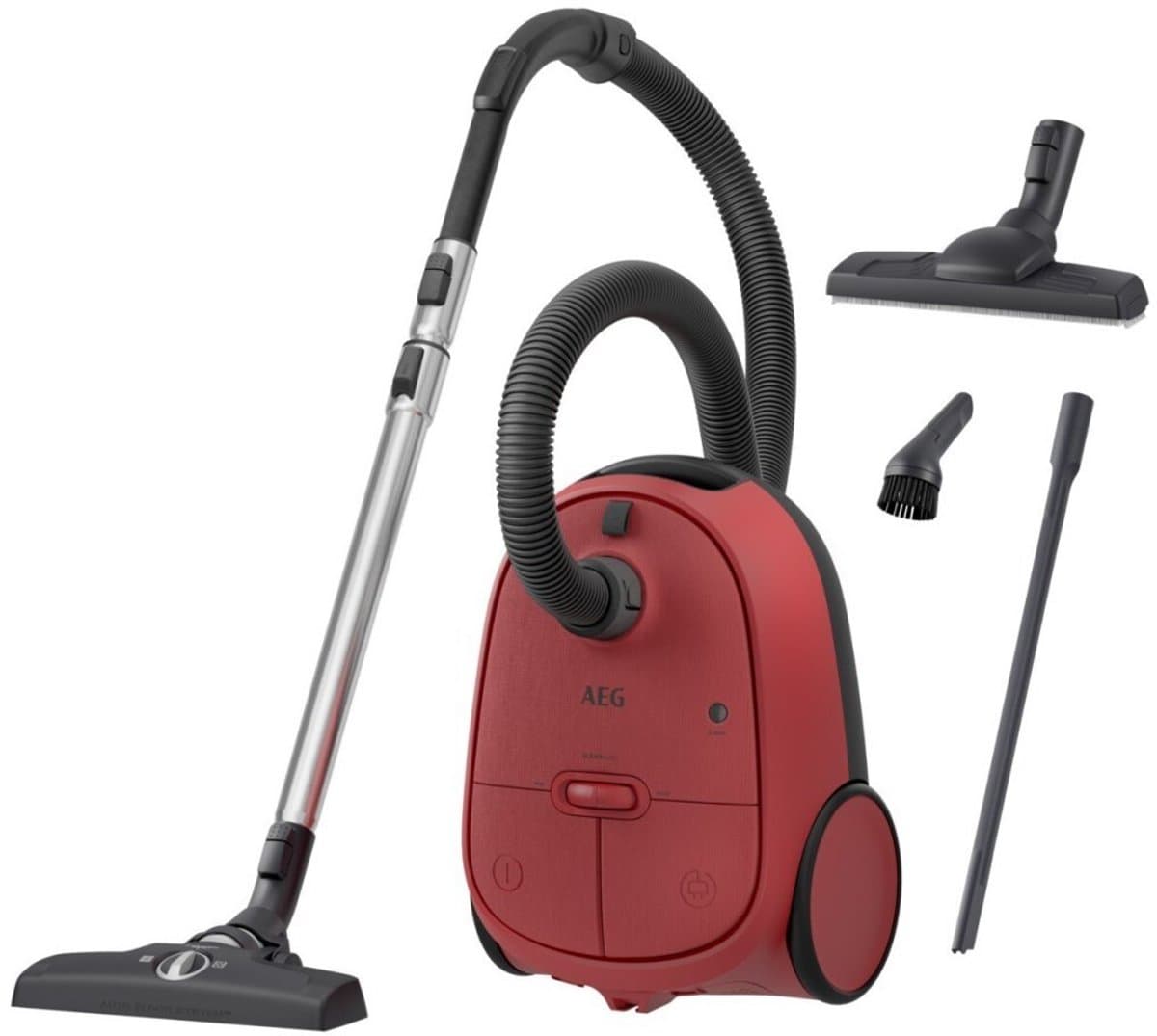 AEG AB61C3CR 6000 serie - Stofzuiger met zak - 650W Rood/Zwart — afbeelding 1