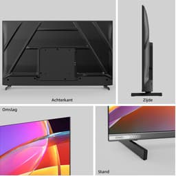 CHiQ L43QST - Smart TV 43 Inch - QLED Pro Google TV - Full HD - Randloos Metal Design - Dolby Audio - Nieuw — thumbnail 8