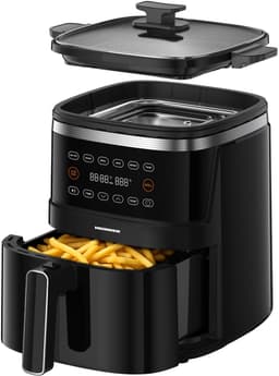 Heinner Airfryer 5L – 2600W Heteluchtfriteuse – Olievrij Frituren – Digitale Touchbediening – 6 Voorgeprogrammeerde Programma’s – Gezond & Vetarm Koken — thumbnail 1