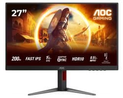 AOC 27G4HA - Full HD IPS Gaming Monitor - G-Sync Compatible - Ergonomisch - 200Hz - 27 inch