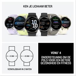 Garmin Venu 4 - Multisport smartwach - 45 mm - AMOLED - Zilverkleurig/citroen — thumbnail 8
