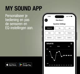 Fresh 'n Rebel Clam Blaze 2 – Draadloze Bluetooth Koptelefoon – 80 uur Speelduur – Inclusief App - Met volume wiel - Dried Green — thumbnail 2