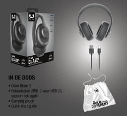 Fresh 'n Rebel Clam Blaze 2 – Draadloze Bluetooth Koptelefoon – 80 uur Speelduur – Inclusief App - Met volume wiel - Storm Grey — thumbnail 8