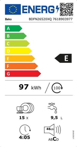 Beko BDFN26520XQ - Vrijstaande Vaatwasser - Pearl Inox — thumbnail 2