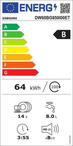 Samsung DW60BG850I00ET vaatwasser Volledig ingebouwd 14 couverts — thumbnail 2