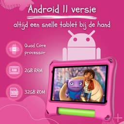 CosmoToys® Kids Tablet - Kindertablet - Tablet Kinderen - Vanaf 3 Jaar - Speelgoed voor in de Auto & Onderweg - 7 Inch - Android 11 - Ouderlijk Toezicht - 3500 mAh - Roze — thumbnail 4