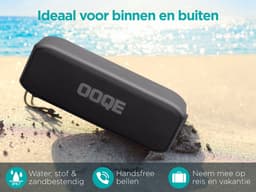 OOQE PRO S9 - Bluetooth Speaker - Draadloos - Ingebouwde Basradiator - Zuivere Bas - 20 uur Batterijduur - Microfoon - Handsfree Bellen - Stootbestendig - Waterbestendig - Geschikt Voor Binnen en Buitengebruik – Zwart — thumbnail 11