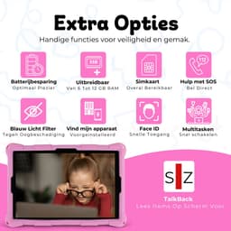 Bosstony Snelle Kids Tablet 10 inch - Ouderlijk Toezicht - 6000mAh Batterij - Android 13 - Incl Beschermpakket - Kindertablet vanaf 3 jaar — thumbnail 9