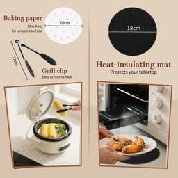 Aigostar Airfryer Accessoires set - 12 Delig - Bakset - Ø20CM — thumbnail 9