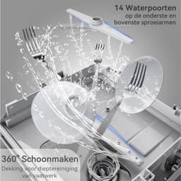 ZRSS® Mini vaatwasser - Kleine afwasmachine - 5 programma's — thumbnail 5