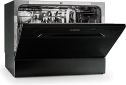 Klarstein Vaatwasser Mini voor 6 Couvert, Stille Kleine UV-vaatwasser met 6 Programma’s, Kleine Tafelvaatwasser voor Thuis, Kantoor en Camping, Mini Vaatwasser met Wateraansluiting - Vaatwasmachine - 6 Maatgedekken 45 cm 1380W - AquaStop Inbouw — thumbnail 6