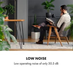 Klarstein mobiele airconditioner met luchtafvoerslang, 5-in-1 airconditioner, ventilator, luchtontvochtiger, luchtreiniger & nachtmodus, app-bediening, kleine & draagbare airconditioner voor thuis & op kantoor, 12000 BTU,4 kW voor 56 m² 50 dB — thumbnail 3