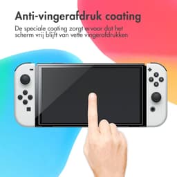 imoshion Screenprotector geschikt voor Nintendo Switch OLED - Gehard Glas, Anti Vingerafdruk Coating, Krasbestendig en UV Werend - Accessoires — thumbnail 2