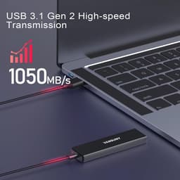 Snelle Externe SSD 1TB USB-C - Krachtige Draagbare Harde Schijf voor PC, Laptop en Tablet — thumbnail 2