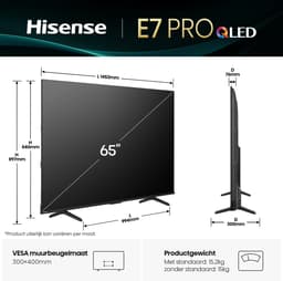 Hisense 65E7Q PRO - 65 inch - 4K QLED - 144hz - 2025 — thumbnail 12