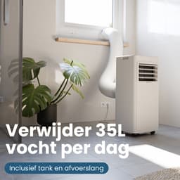 Auronic Mobiele Airco - 7.000 BTU - 3-in-1 - Airconditioning met 2 Raamafdichtingskits - Ventilator - Ontvochtiger - tot 20m² koelen - Wit — thumbnail 10