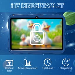 BOSWELL Kindertablet - Kinder Tablet - Kids Tablet - 7 inch - Kindertablet vanaf 3 jaar - Opslag tot 128GB - Android 14 - Ouderlijk Toezicht - Incl. Blauwlichtfilterbril, Touchpen - Blauw — thumbnail 5