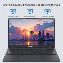 GMR | Elegante 15.6-inch Laptop voor Professionals | Intel i5 Processor - 16GB DDR5 RAM - 512GB M.2 SSD | Perfect voor Office & Zakelijk Gebruik (Windows 11 Pro + Office 2024) — thumbnail 3