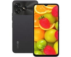 Mobiele telefoon Android 13, 64 GB, 6,52 inch HD+, Dual SIM, 4G, 5000 mAh met Face ID en GPS