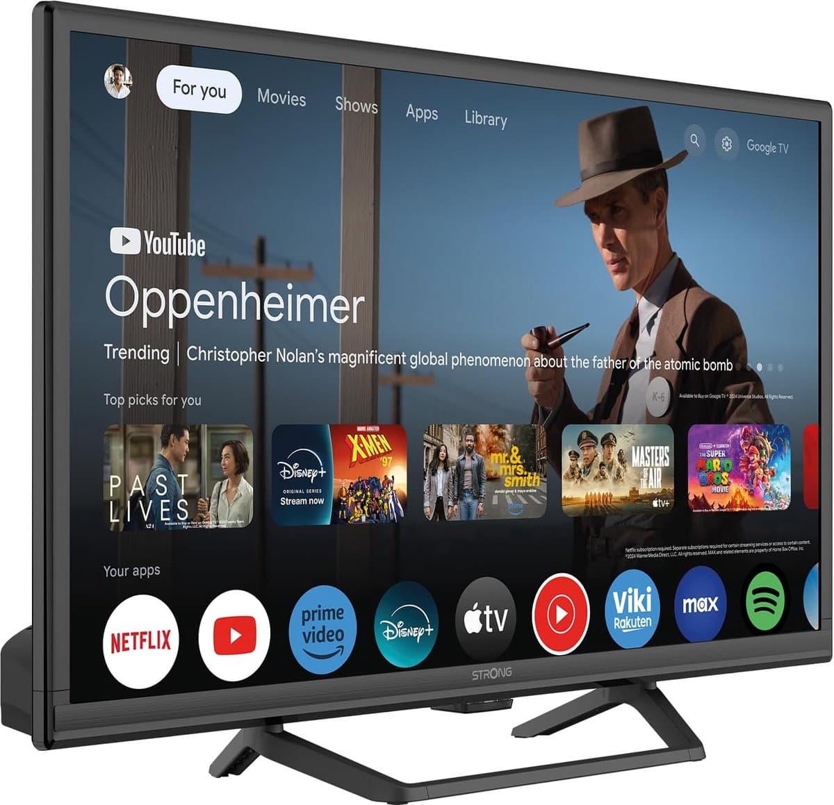 HD Smart TV 24 inch met Google TV en HDR10 — afbeelding 1