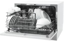 Inventum VVW5520 mini vaatwasser - 6 couverts - 44 cm hoog - Bestekmand - 6 programma’s - Startuitstel - Energielabel D - Vrijstaand - Wit — thumbnail 9