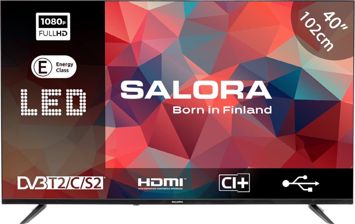 Salora 40FDB200 tv 101,6 cm (40") Full HD Zwart 200 cd/m² — afbeelding 1