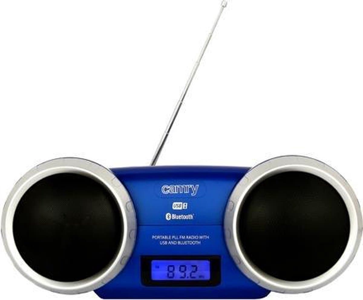 Camry CR 1139 B - Bluetooth speaker - Blauw - 2 speakers - lcd scherm — afbeelding 1