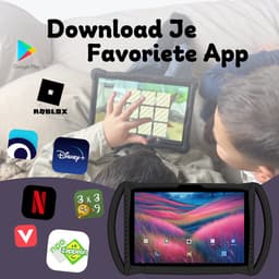 Bosstony Snelle Kids Tablet 10 inch - Ouderlijk Toezicht - 6000mAh Batterij - 192 GB - Incl Beschermpakket - Kindertablet vanaf 3 jaar - Tablet Kinderen — thumbnail 6