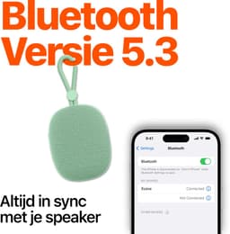 Mini Speaker Bluetooth 5.3 - 12+ Uur Afspeeltijd - Spatwaterbestendig - Draadloze Speakers Klein - Groen — thumbnail 3