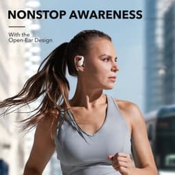 Soundcore AeroFit Pro by Anker - draadloze open oordoppen, supercomfortabel, stevige pasvorm, ergonomisch ontwerp, rijk geluid met LDAC, Bluetooth 5.3, IPX5-waterdicht, 46 u speeltijd, appbediening — thumbnail 2