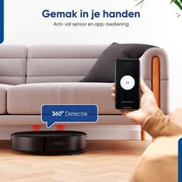 Heevey Robotstofzuiger met dweilfunctie - Automatisch oplaadstation - Dweilrobot - Robotstofzuiger huisdieren — thumbnail 7