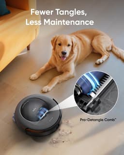 eufy Clean Omni C20 Robotstofzuiger met reinigingsstation - Robot Vacuum - 7.000 Pa Zuigkracht, Ronddraaiende Dweilpads, Met Objectdetectie, 8,5 cm Ultraplat Design, Zwart — thumbnail 4