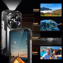 FOSSiBOT F113 Robuuste Smartphone - Dual SIM - 12 GB RAM - 256 GB ROM - 20000mAh - 6,78 inch HD+ IPS Scherm - IP68 Waterdicht Telefoon -Android 15- GPS,NFC,Face ID,OTG -metaalgrijs — thumbnail 11