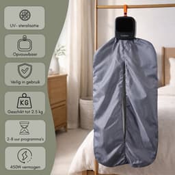 Caryota Mini Condensdroger - Reisdroger Voor Studenten & Kamperen - Antibacterieel - Tot 2.5 kg - Compacte Wasdroogcombinatie 450W - Kamer Verwarming — thumbnail 5