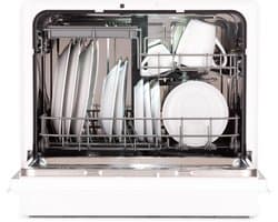 Klarstein Vaatwasser Mini voor 5 Couvert, Stille Kleine Vaatwasser met 7 Programma’s, Kleine Tafelvaatwasser voor Thuis, Kantoor en Camping, Mini Vaatwasser met Wateraansluiting - Vaatwasmachine Afwasmachine Mini-Vaatwasser - 8L - Touch Vrijstaand