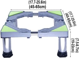 Wasmachine Onderstel - Verhoger Droger - Apparaten Stabiliseren - In Hoogte Verstelbaar - 19-22 cm - Wit — thumbnail 7