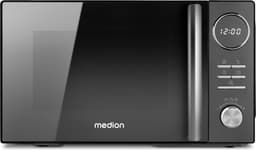 MEDION 3-in-1 magnetron met grill- en heteluchtfunctie (23 liter, 900 watt, 1.000 watt grill, 1.680 watt hetelucht, 10 automatische programma's, ontdooifunctie, display, MD11493) zwart — thumbnail 1