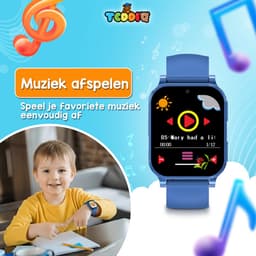 TeddiQ Playwatch - Kinder Smartwatch - Kinderhorloge - Blauw - 31 educatieve games - Smartwatch Kind - HD Scherm — thumbnail 14