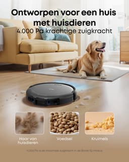 eufy Auto-Empty C10, slanke behuizing van 7,2 cm, tapijtreiniger, edge expansion borstel, automatisch legen, point laser en multi-infrarood navigatie — thumbnail 7