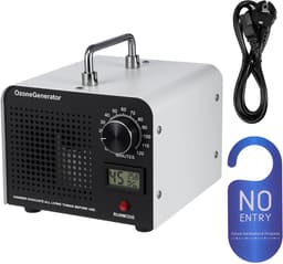 160 Ozongenerator voor Thuisgebruik (60 g/u) – Draagbare Luchtreiniger met Timer, Bereik van 400 m³/u – Compacte Luchtreiniger voor in Huis, Verwijdert Rook, Huisdiergeuren en Muffe Luchtjes – EU-stekker — thumbnail 1