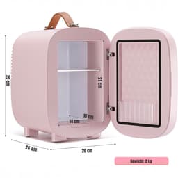 DnA® Mini vriezer - Diepvries - 4L - Mini Koelkasten - Roze - 16cm x 14cm x 21cm — thumbnail 3